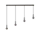 Allardyce Linear Suspension Kit, 4 x E27, Black Chrome/Matt Black