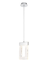 Greeves Pendant 2m, 1 x 4.5W LED, 3000K, 148lm, Polished Chrome, 3yrs Warranty
