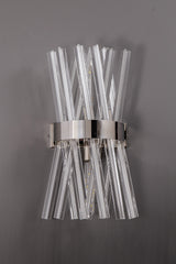 Harris 2 Light E14, Wall Light E14, Polished Nickel / Clear Glass