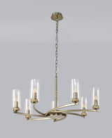 Gates Pendant/Semi Flush, 7 x E14, Antique Brass
