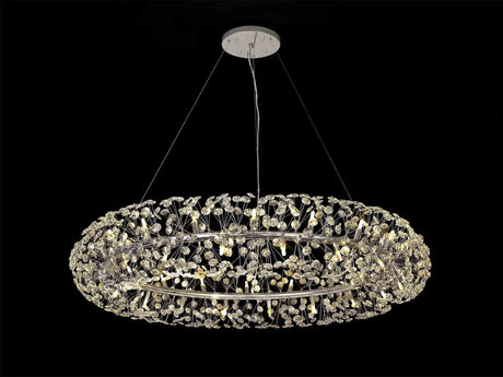 Byrne Pendant 1.4m 36 x G9 Polished Chrome/Crystal (19.4kg)