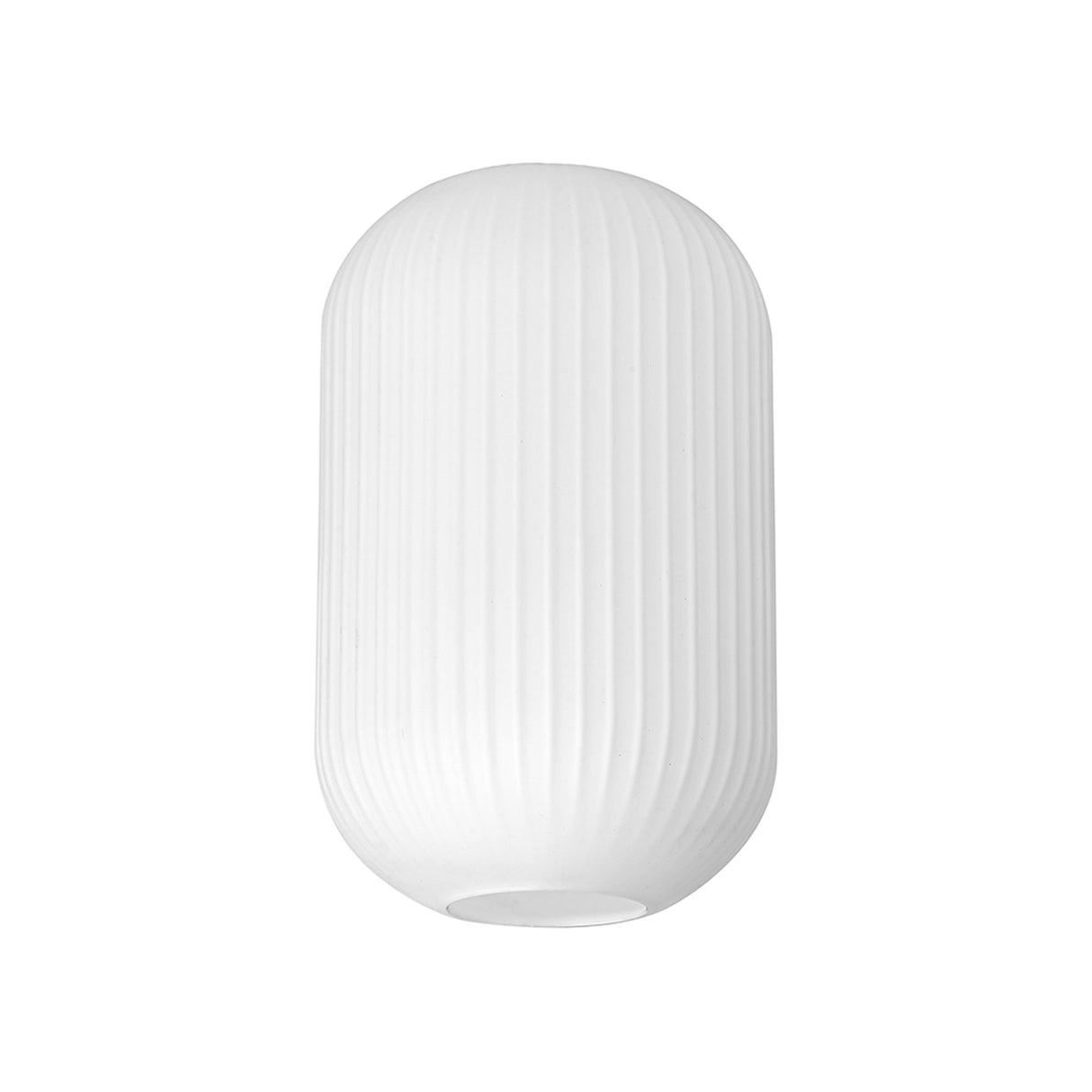 Allardyce 20cm Tubular Ribbed Glass (D), Opal