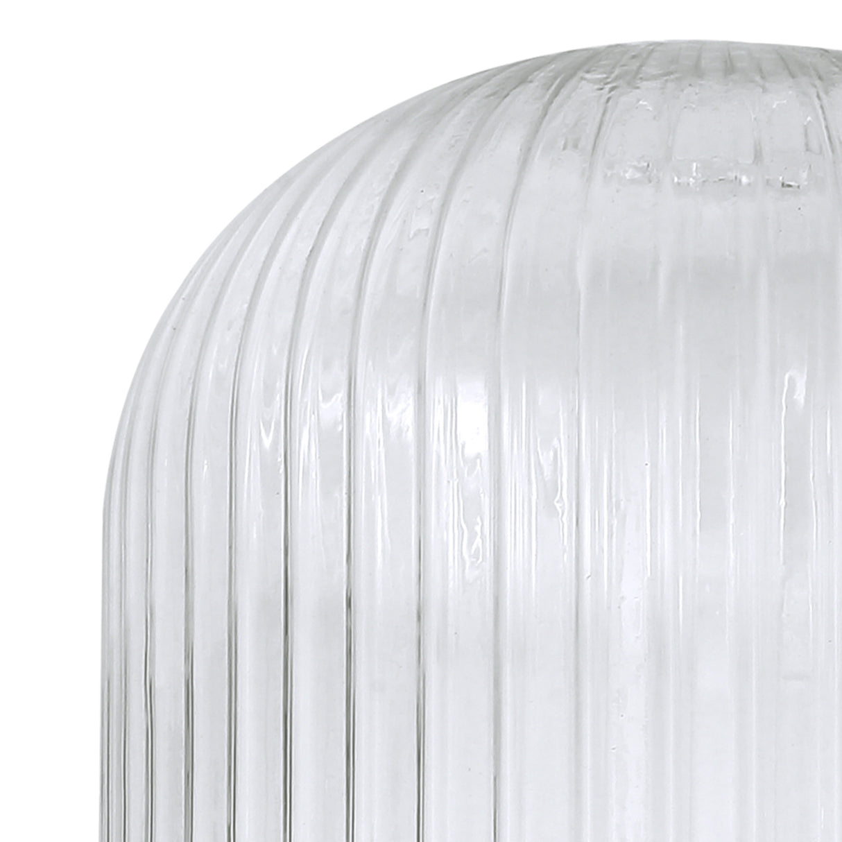 Allardyce 20cm Tubular Ribbed Glass (D), Clear