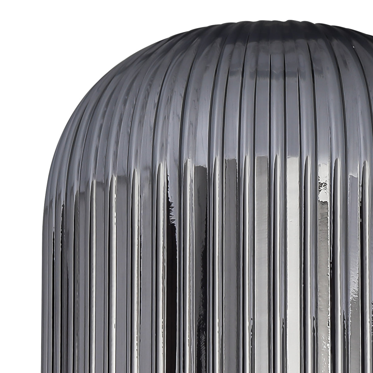 Allardyce 20cm Tubular Ribbed Glass (D), Smoked