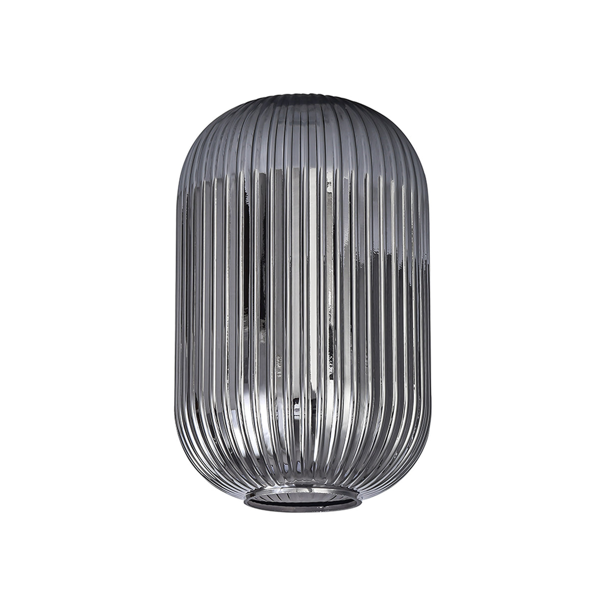 Allardyce 20cm Tubular Ribbed Glass (D), Smoked
