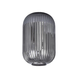 Allardyce 20cm Tubular Ribbed Glass (D), Smoked