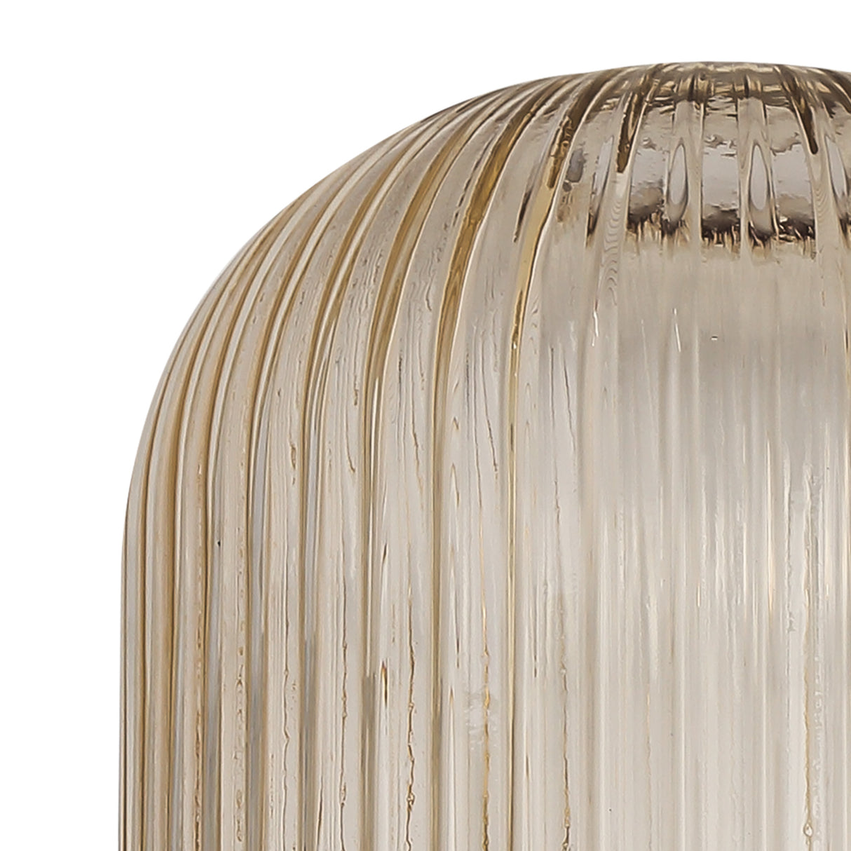 Allardyce 20cm Tubular Ribbed Glass (D), Champagne