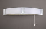 Baker Bathroom Wall Lamp c/w Shaver Socket & Pull Switch, 1 x 10W LED, 4000K, 900lm, IP44, Polished Chrome, 3yrs Warranty