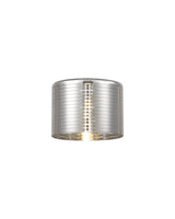 Lathen 150x110mm Short Cylinder (B) Lined Chrome Glass Shade