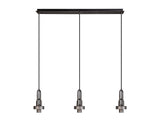 Allardyce Linear Suspension Kit, 3 x E27, Aged Pewter/Matt Black