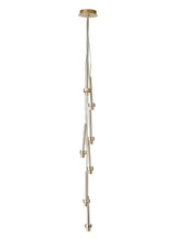 Lathen French Gold 7 Light G9 Universal 1.5m Cluster Pendant, Suitable For A Vast Selection Of Glass Shades