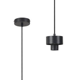 Berry Suspension Kit, 1 x E27, Matt Black / Black Fabric