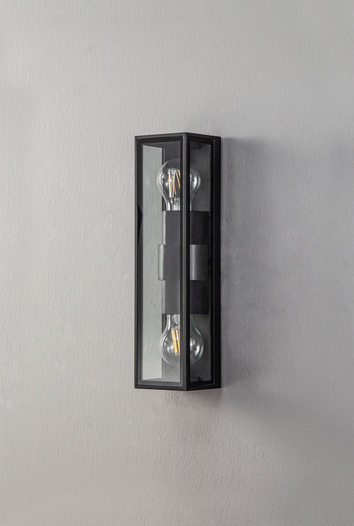 Ord Flush Wall Lamp, 2 x E27, IP65, Anthracite, 2yrs Warranty