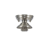 Holloway Flush Ceiling Fitting, 1 x E27, Satin Nickel