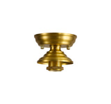 Holloway Flush Ceiling Fitting, 1 x E27, Satin Gold