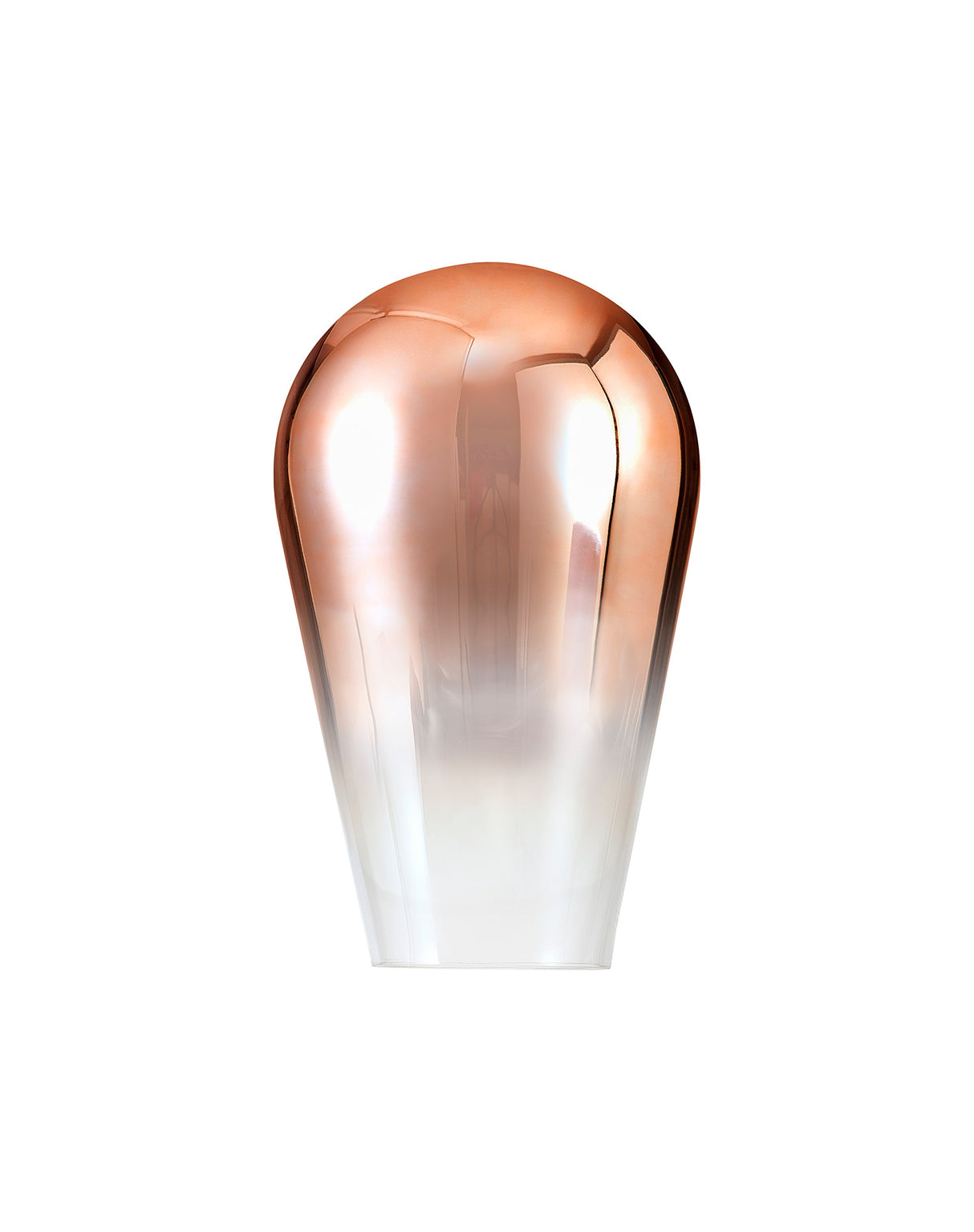 Allardyce 23cm Pear Shaped Glass (E), Copper Fade/Clear