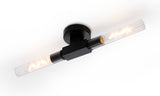 Ferdinand 2 Light Wall/Ceiling, E27, IP44, Satin Black