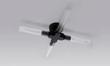 Ferdinand 4 Light Ceiling, E27, IP44, Satin Black