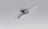 Ferdinand 2 Light Wall/Ceiling, E27, IP44, Satin Nickel