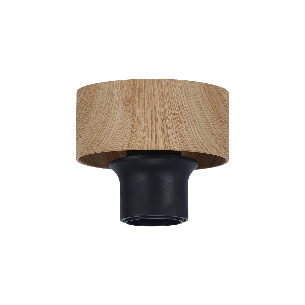 Berry Surface Kit, 1 x E27, Matt Black / Teak