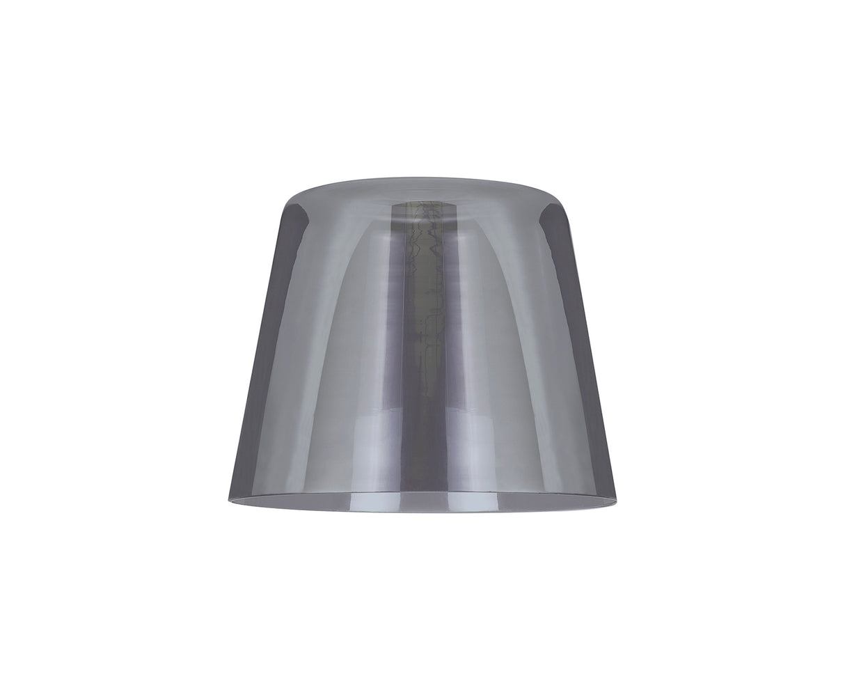 Robson Flat Top 18cm Glass Shade (G), Smoke