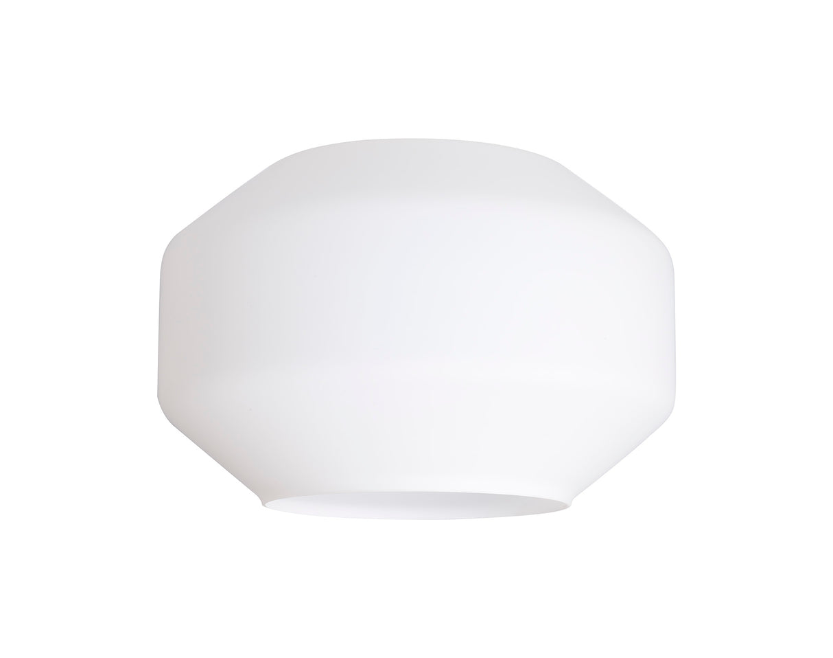 Munro Chamfered Round 30cm Opal Glass (F), Lampshade
