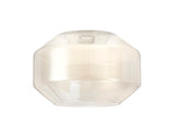 Munro Chamfered Round 30cm Cognac Glass (F), Lampshade