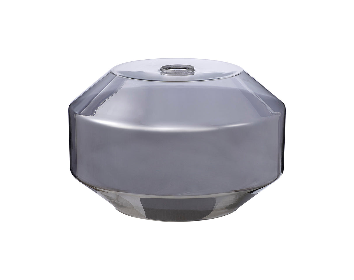 Munro Chamfered Round 30cm Smoke Glass (F), Lampshade