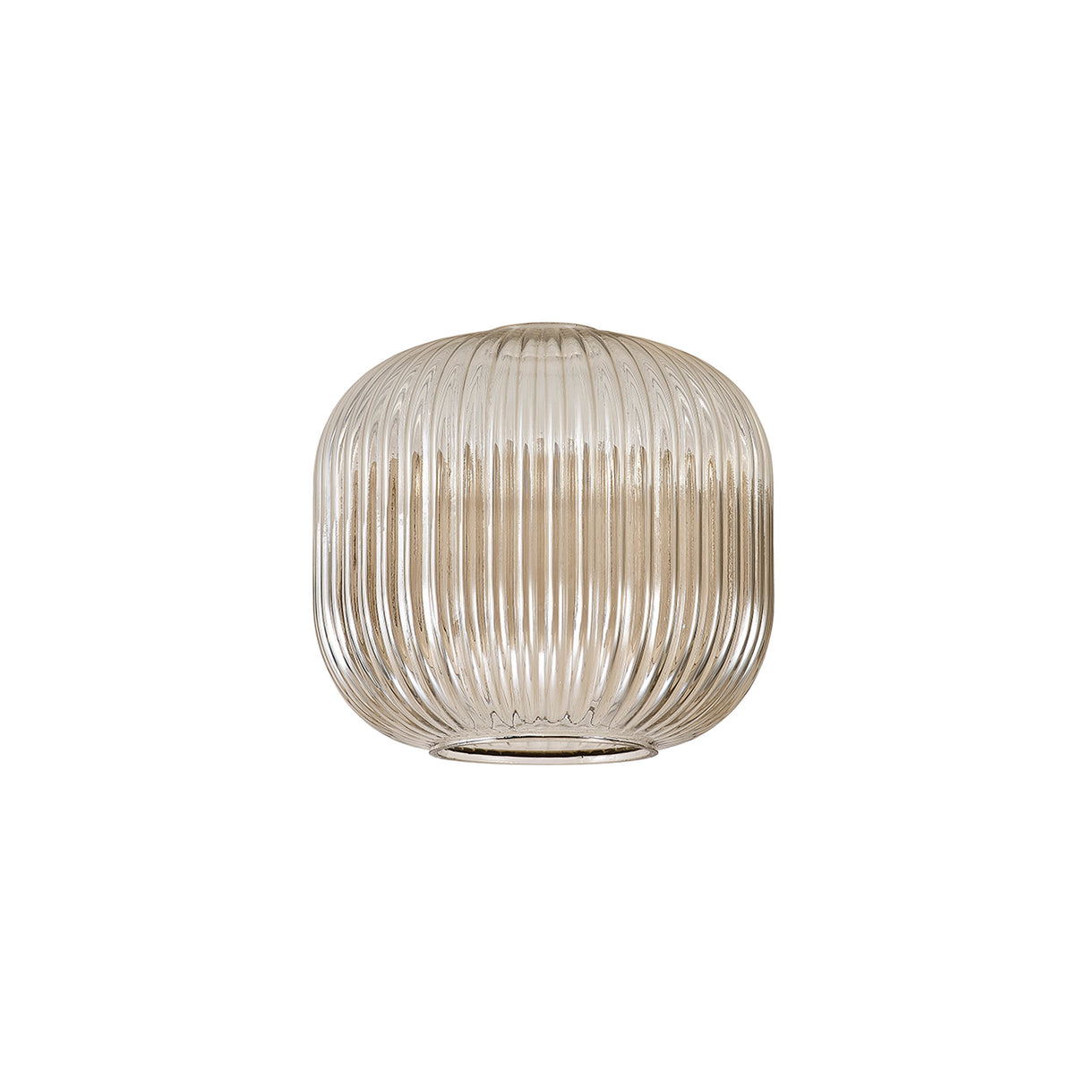 Allardyce 20cm Pumpkin Shaped Ribbed Glass (C), Champagne
