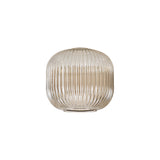 Allardyce 20cm Pumpkin Shaped Ribbed Glass (C), Champagne