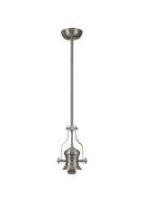 Munro (FRAME ONLY) Pendant, 1 x E27, Satin Nickel