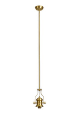 Munro (FRAME ONLY) Pendant, 1 x E27, Satin Gold