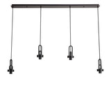 Allardyce Linear Suspension Kit, 4 x E27, Matt Black