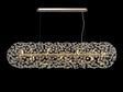 Byrne Oblong Linear Pendant 14 x G9 French Gold/Crystal (44 extra sets of crystal)