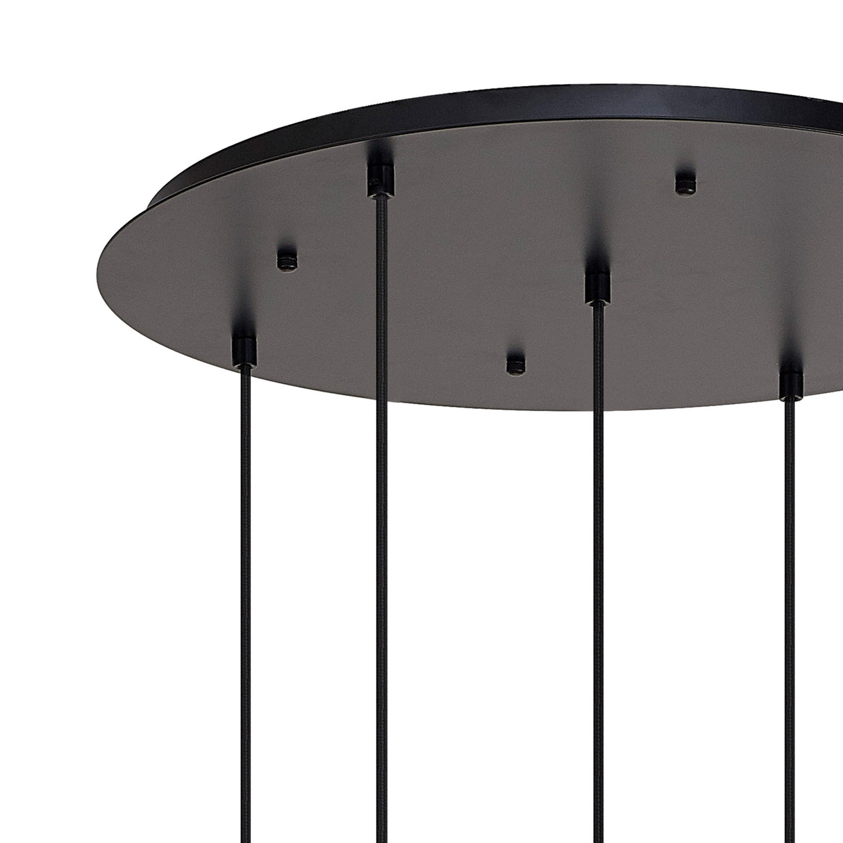 Allardyce 2.5m Round Suspension Kit, 5 x E27, Matt Black