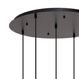 Allardyce 2.5m Round Suspension Kit, 5 x E27, Matt Black