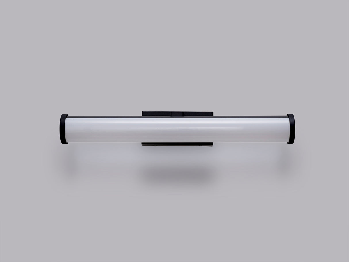 Wallace Wall Lamp Over Mirror, 1 x 12W LED, 4000K, 795lm, IP44,Sand Black, 3yrs Warranty