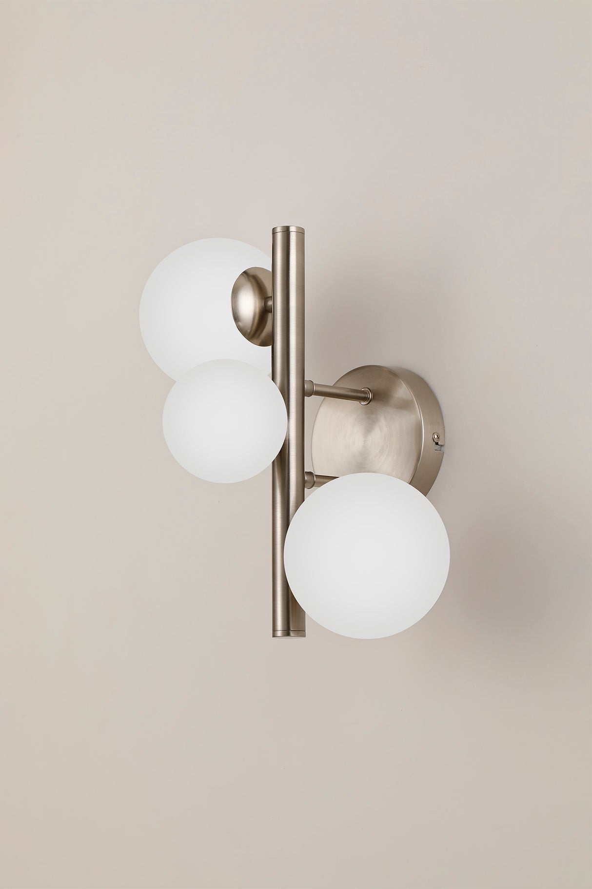 Ferguson Wall Lamp, 3 x G9, Satin Nickel, Opal Glass