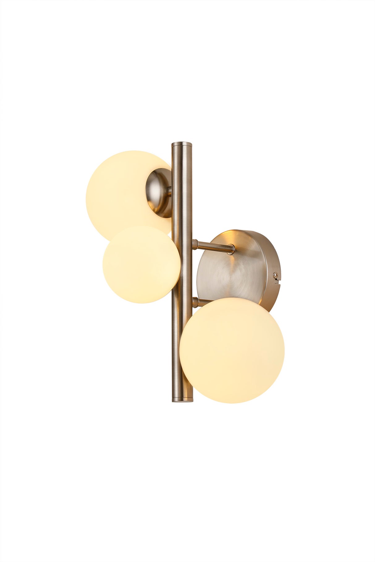 Ferguson Wall Lamp, 3 x G9, Satin Nickel, Opal Glass