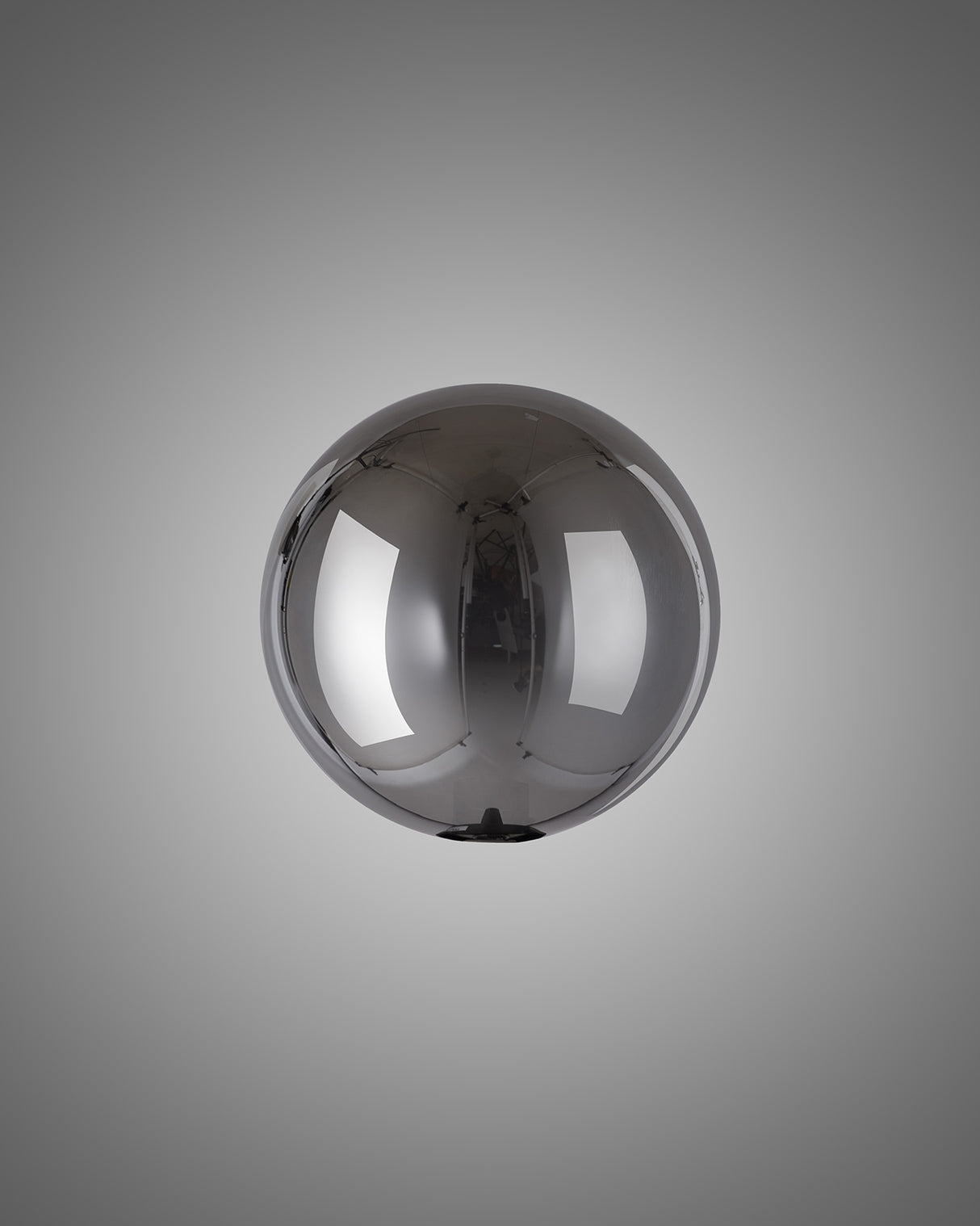 Lathen 150mm Round (J) Chrome Globe Glass Shade