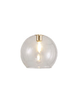 Lathen 140mm Open Mouth (F) Round Clear Globe Glass Shade