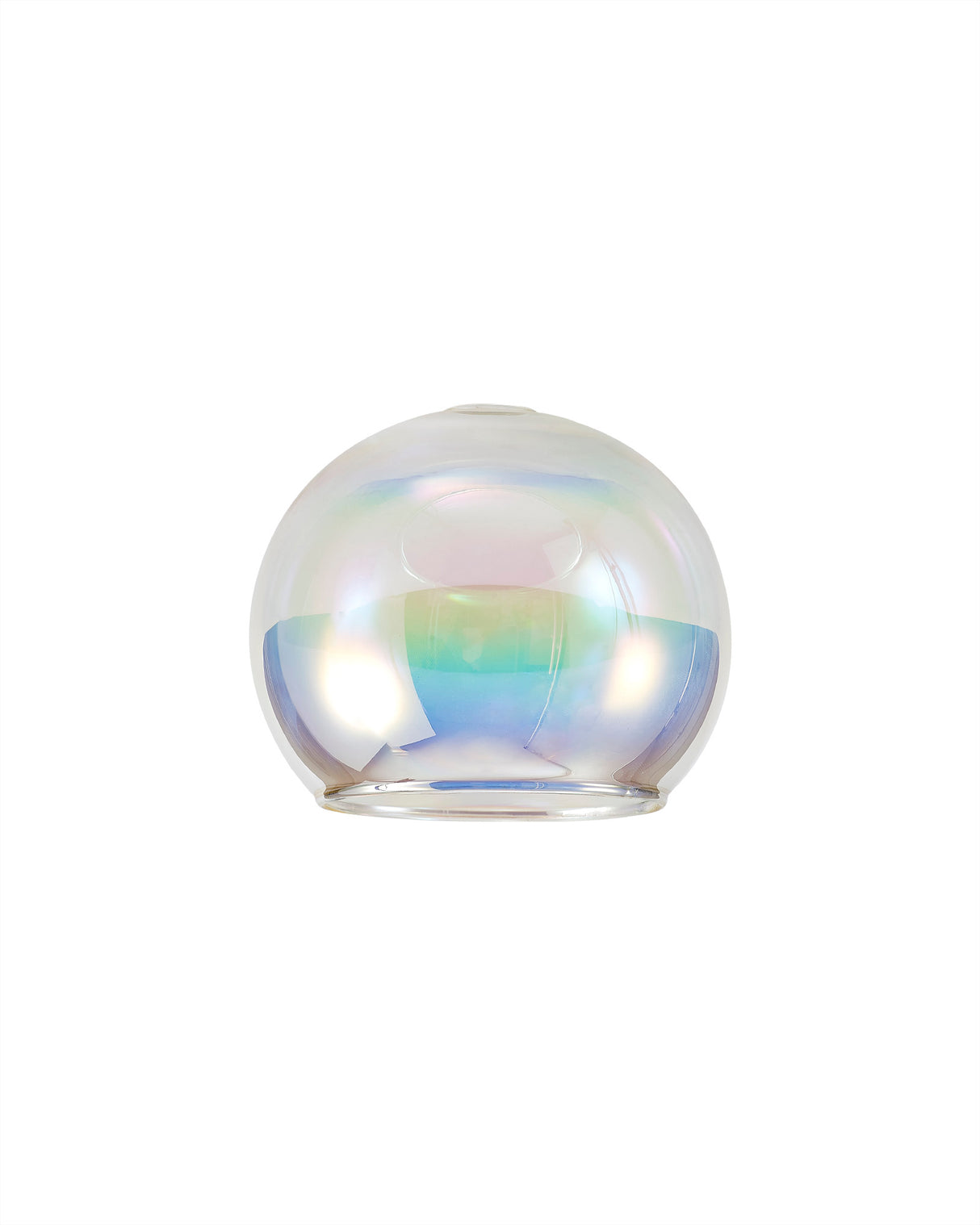 Lathen 140mm Open Mouth (F) Round Iridescent Globe Glass Shade