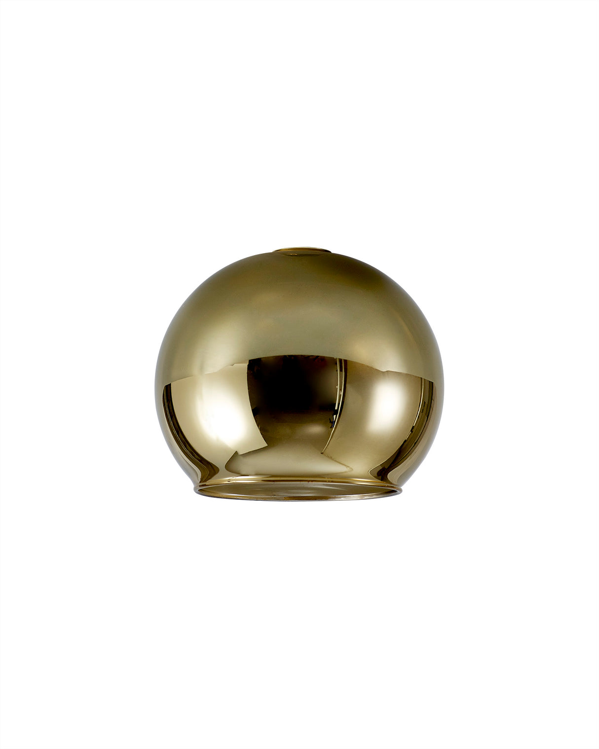 Lathen 140mm Open Mouth (F) Round Gold Globe Glass Shade