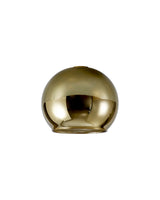 Lathen 140mm Open Mouth (F) Round Gold Globe Glass Shade
