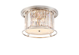 Buckley Ceiling, 4 x E27, Polished Nickel / Clear