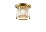 Buckley Ceiling, 3 x E27, Antique Brass / Clear