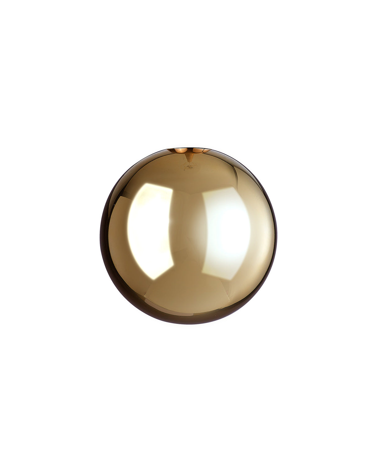 Lathen 150mm Round Gold With Inner Frosted Globe (G) Glass Shade