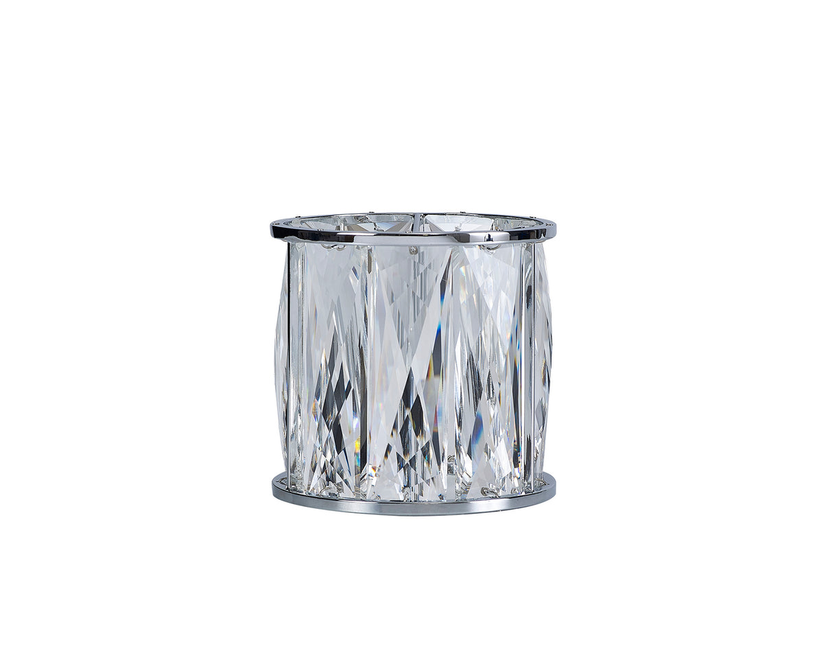 Swindlehirs 10.8cm Non-Electric Chrome / Clear Crystal Shade (A),