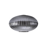Allardyce 30cm Oval Sphere Ribbed Glass (G), Smoked