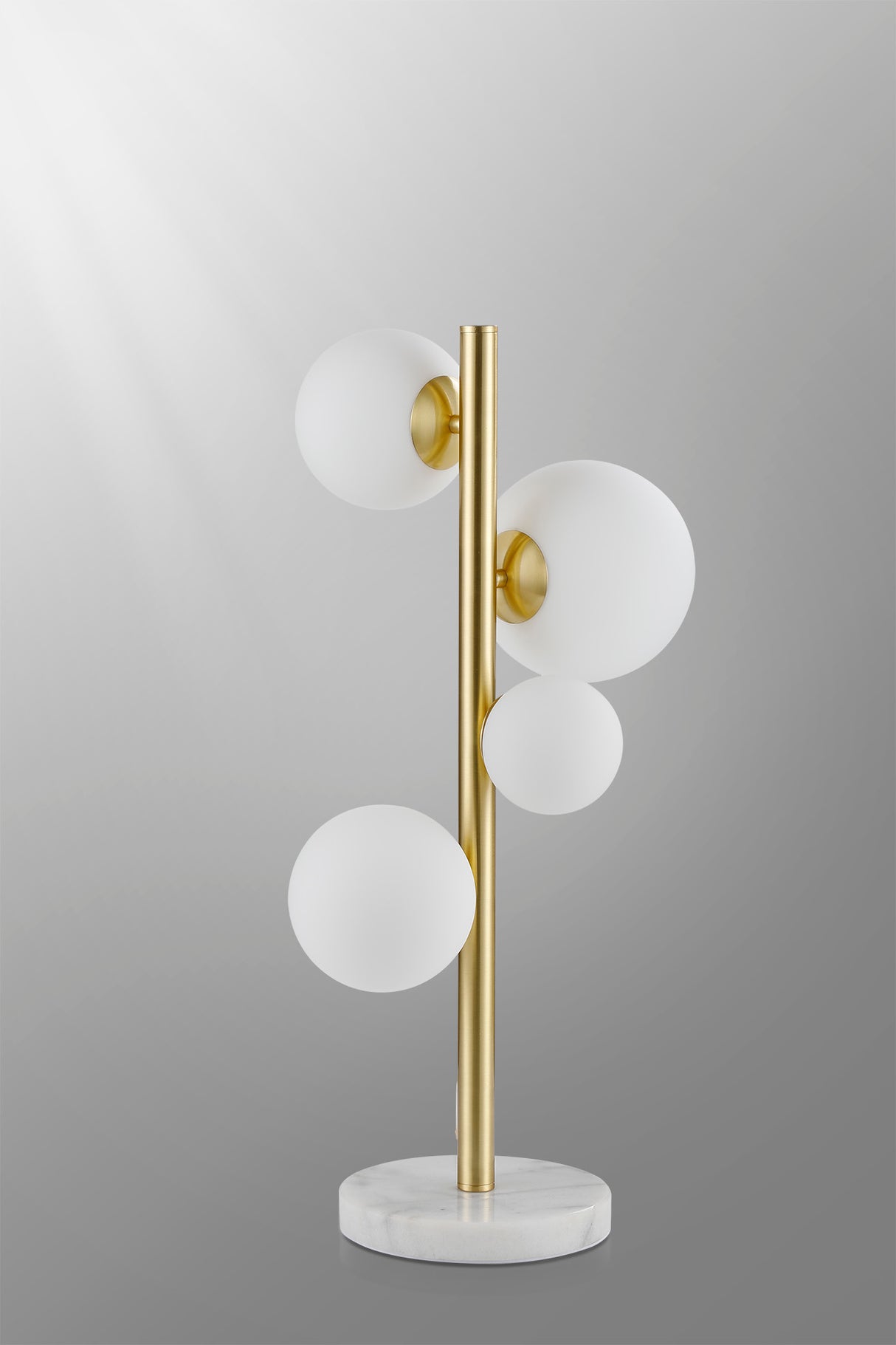 Ferguson Table Lamp, 4 x G9, Satin Gold, Opal Glass